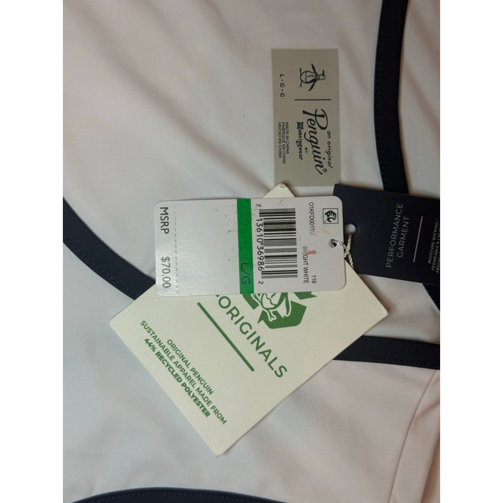 Penguin Women’s white Tank top Size L tennis or Golf - Picture 8 of 8